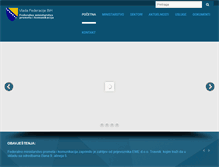 Tablet Screenshot of fmpik.gov.ba